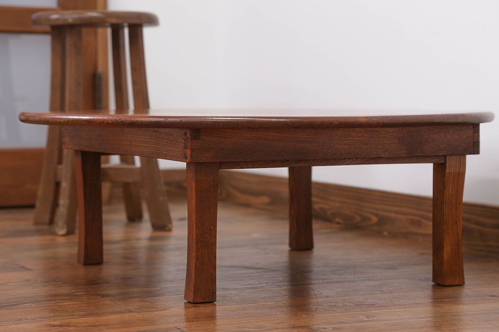 レトロ家具　昭和レトロ　小さなちゃぶ台(3)
