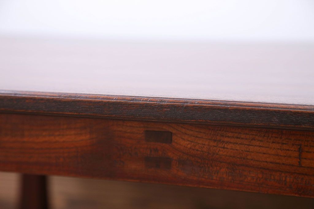 アンティーク家具　欅材　天板一枚板　大きなちゃぶ台
