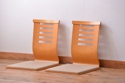 中古　天童木工　座椅子　2脚セット(1)