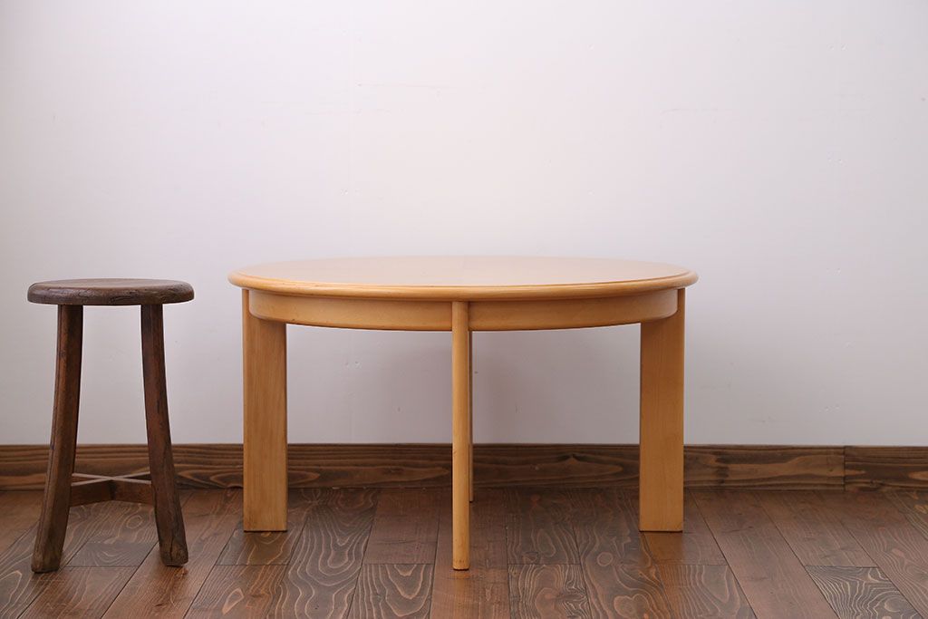 中古　天童木工　丸テーブル