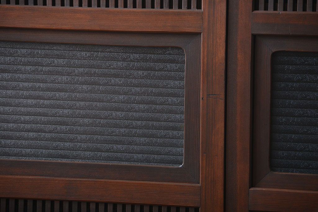 古民具・骨董 裏障子付き格子戸4枚セット