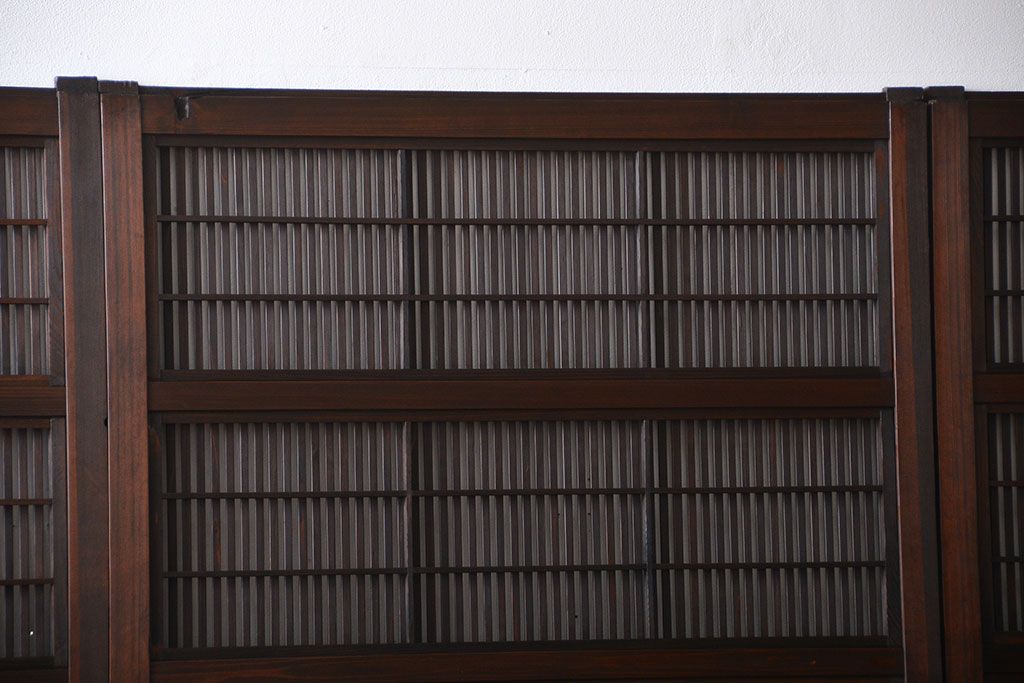古民具・骨董 裏障子付き格子戸4枚セット