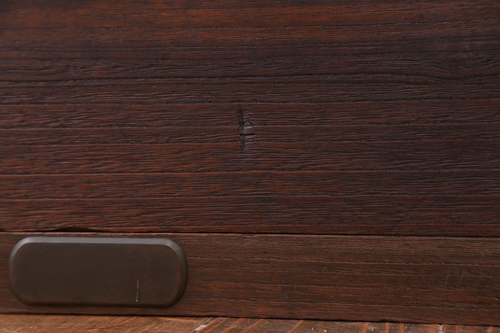 アンティーク家具　古民具・骨董　シンプルな時代箪笥ローボード(1)