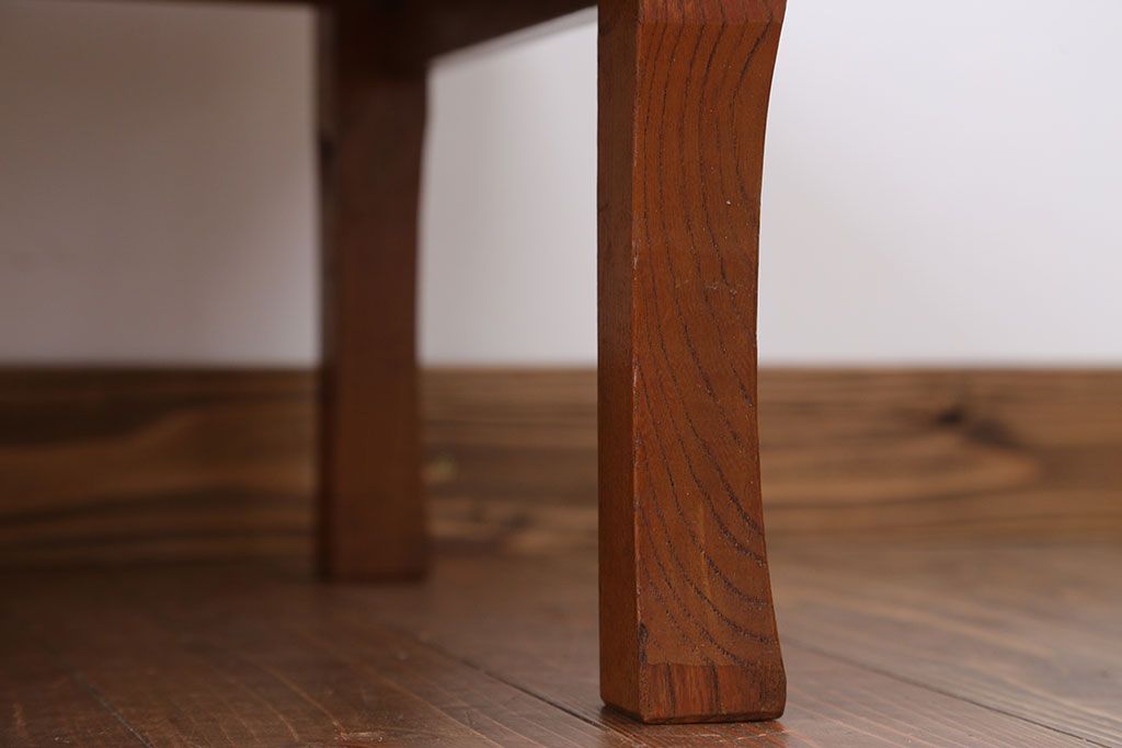アンティーク家具　欅材　大きな角ちゃぶ台