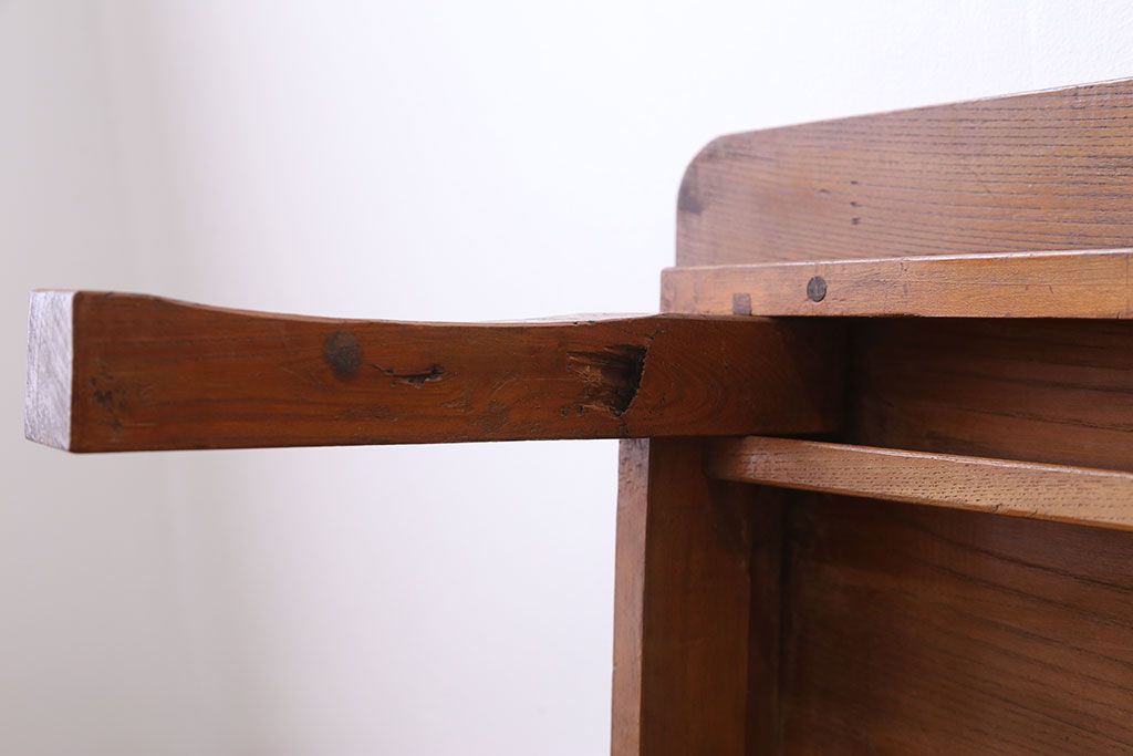 アンティーク家具　欅材　大きな角ちゃぶ台