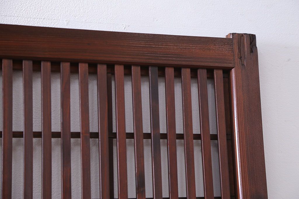 古民具・骨董　裏障子付き　格子戸4枚セット(1)