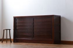 中古　欅の木目が美しい水屋箪笥(2)
