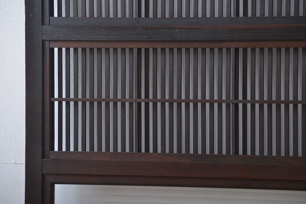 古民具・骨董　裏障子付き　格子戸(1)