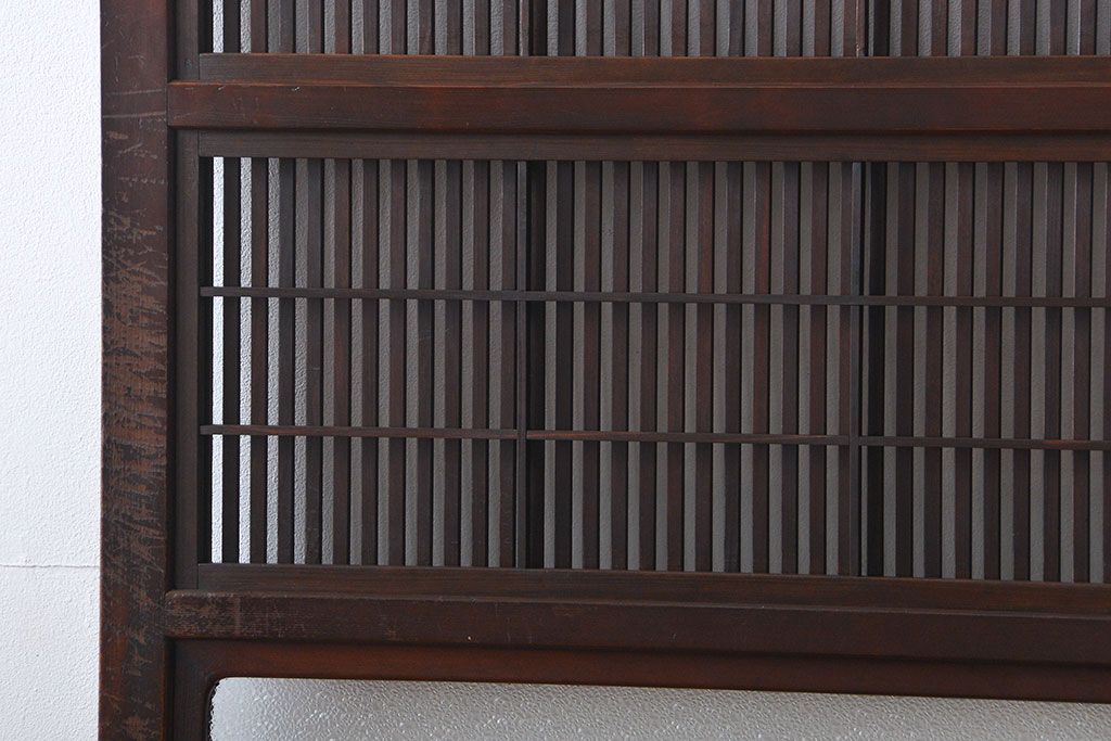 昭和レトロ　裏障子付き　格子戸