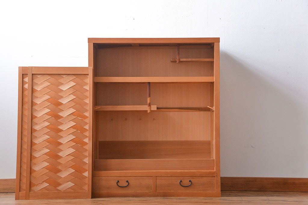 アンティーク家具　和モダン　置水屋(茶箪笥)