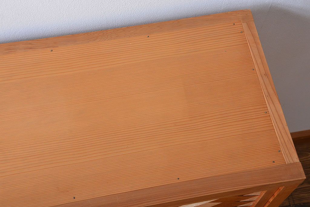 アンティーク家具　和モダン　置水屋(茶箪笥)
