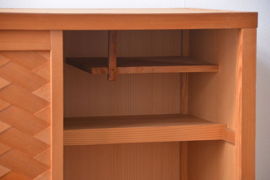 アンティーク家具　和モダン　置水屋(茶箪笥)