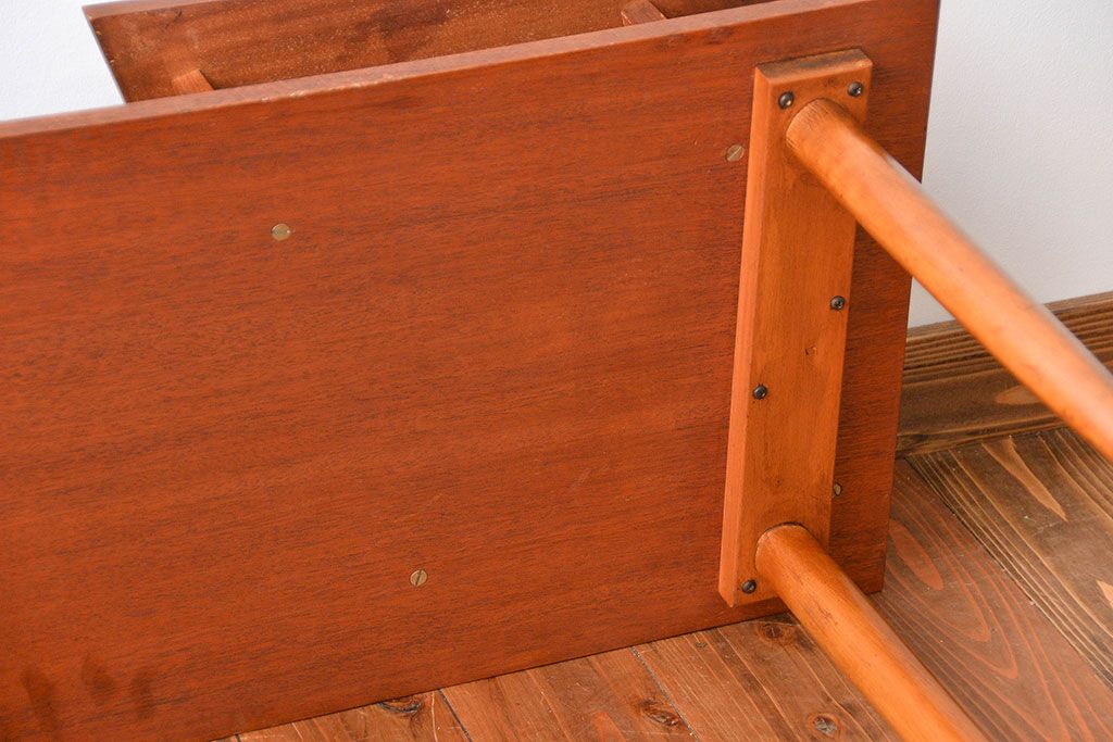 ヴィンテージ家具　北欧ビンテージ　チーク材　ベンチテーブル