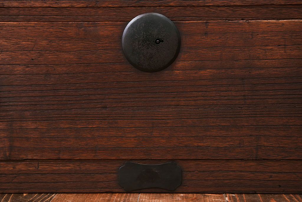 アンティーク家具　古民具・骨董　桐材　時代箪笥ローボード(2、桐箪笥、桐たんす)