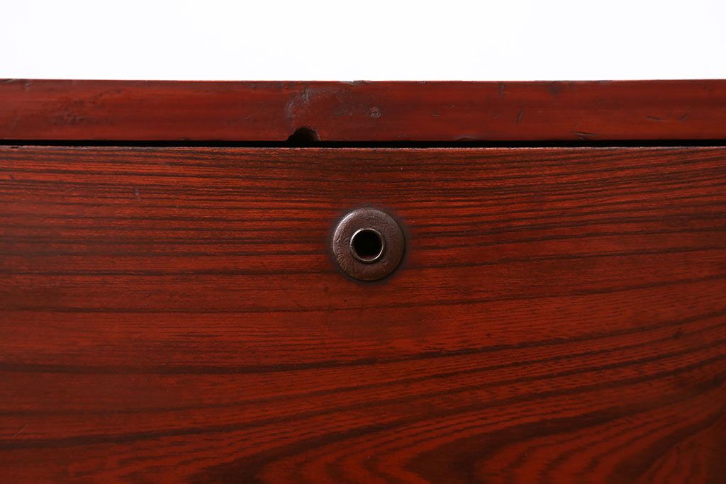 レトロ家具　昭和レトロ　欅材　時代箪笥ローボード(2)