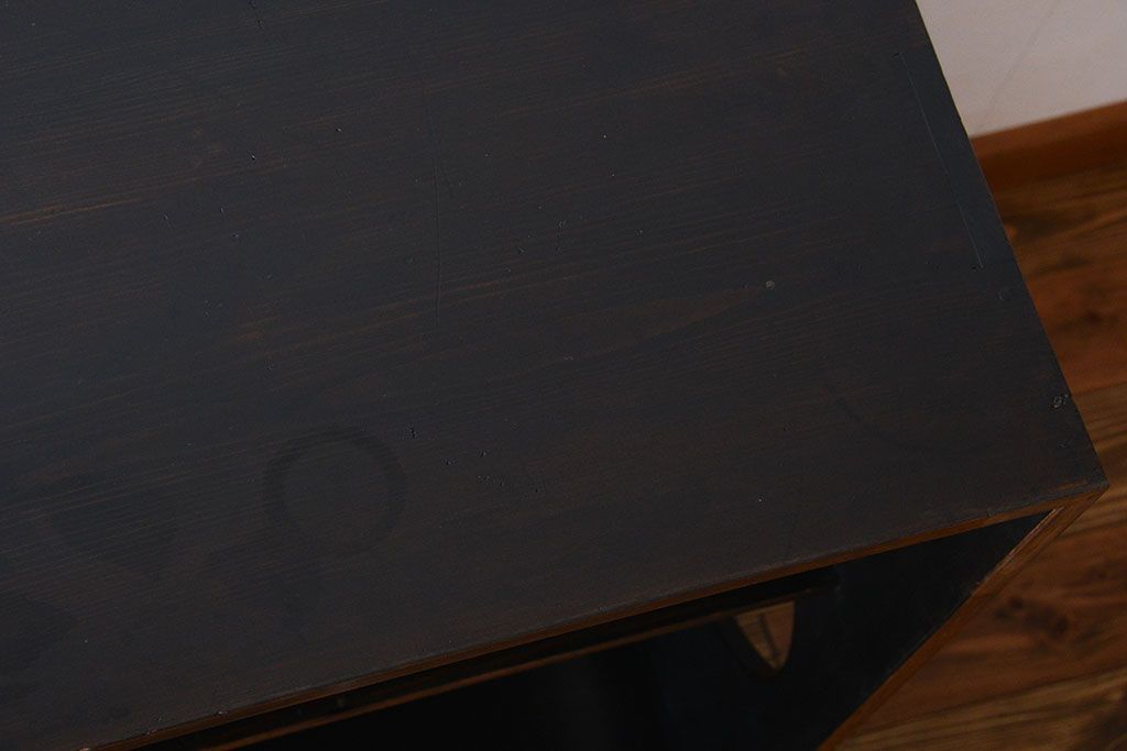 アンティーク家具　古民具・骨董　黒柿材　茶箪笥