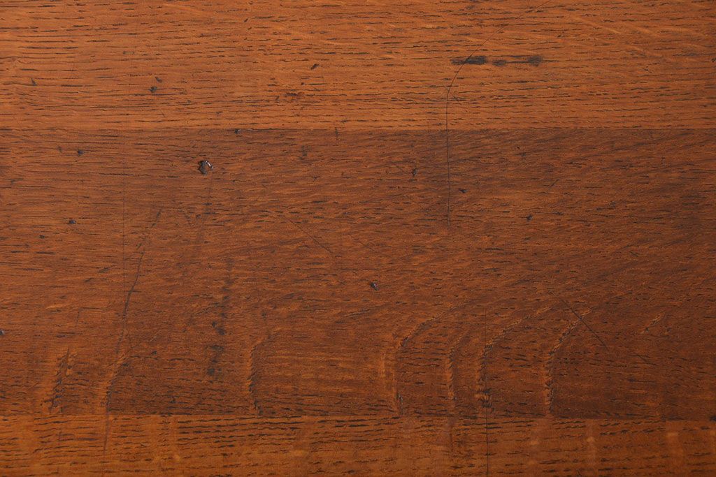ヴィンテージ家具　イギリスビンテージ　オーク材　片袖机