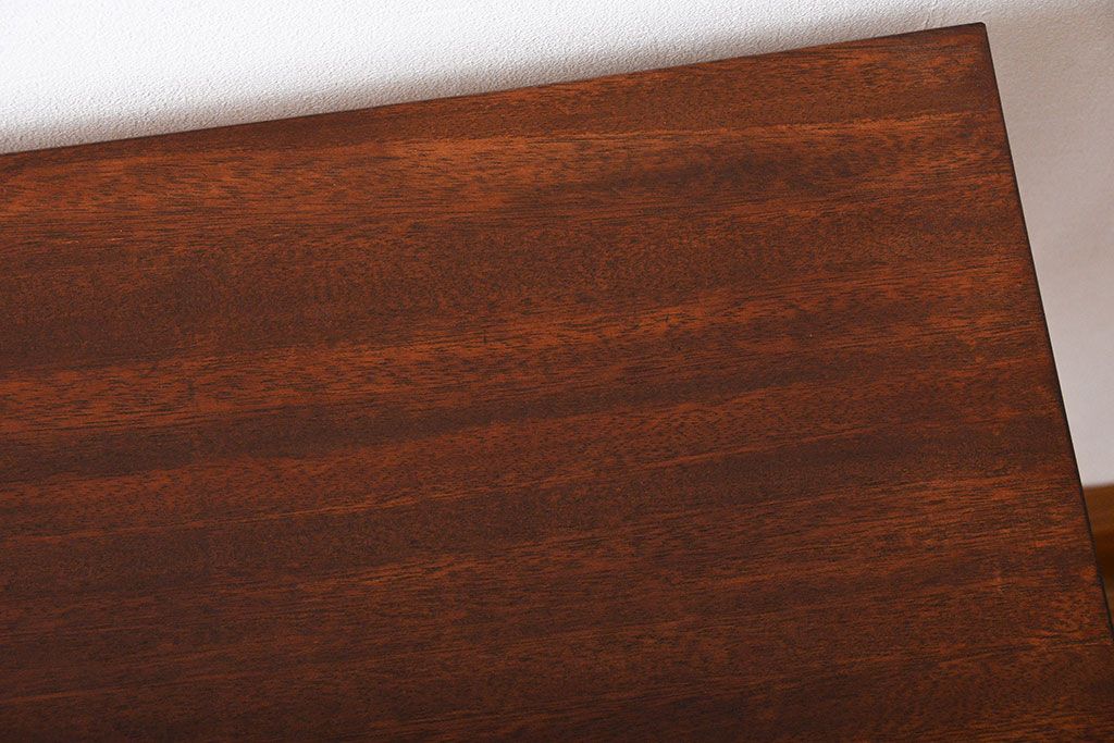アンティーク家具　アンティーク 天板一枚板!古材を使った鉄脚テーブル(2)