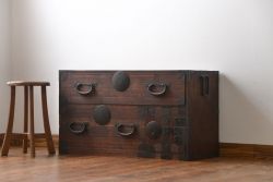 アンティーク家具　古民具・骨董　時代箪笥ローボード(2)