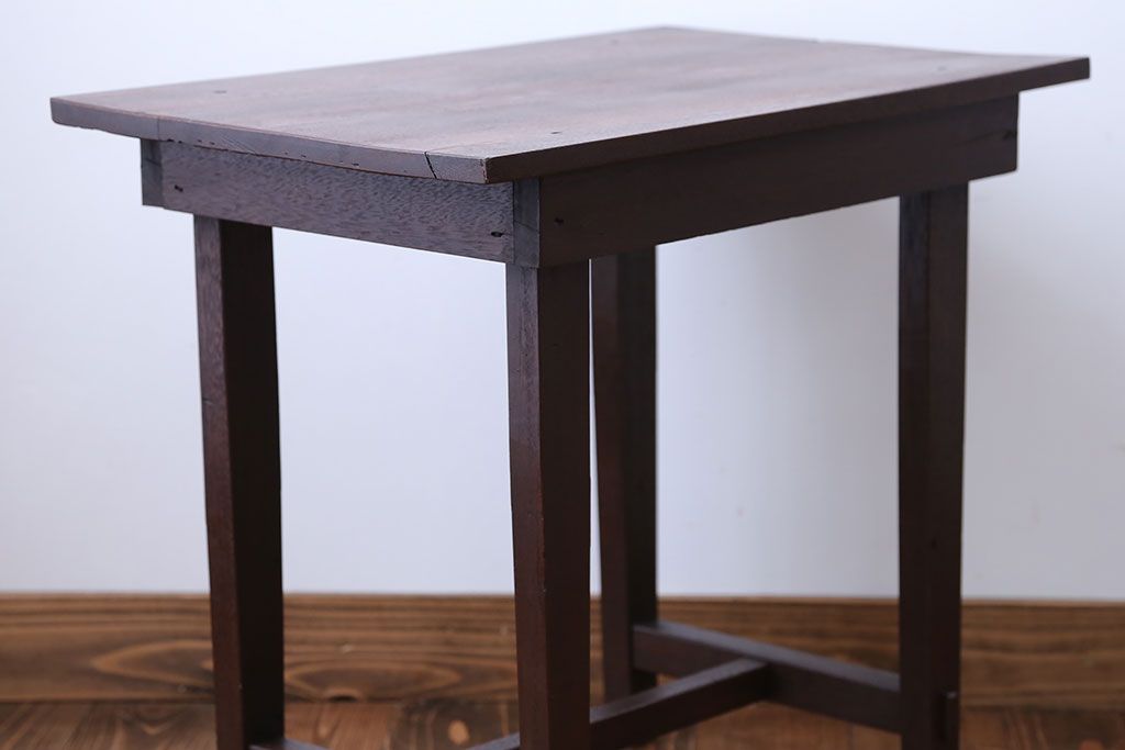 専用 昭和家具 ビンテージ家具 木製テーブル 1人がけ 作業机 店舗什器+