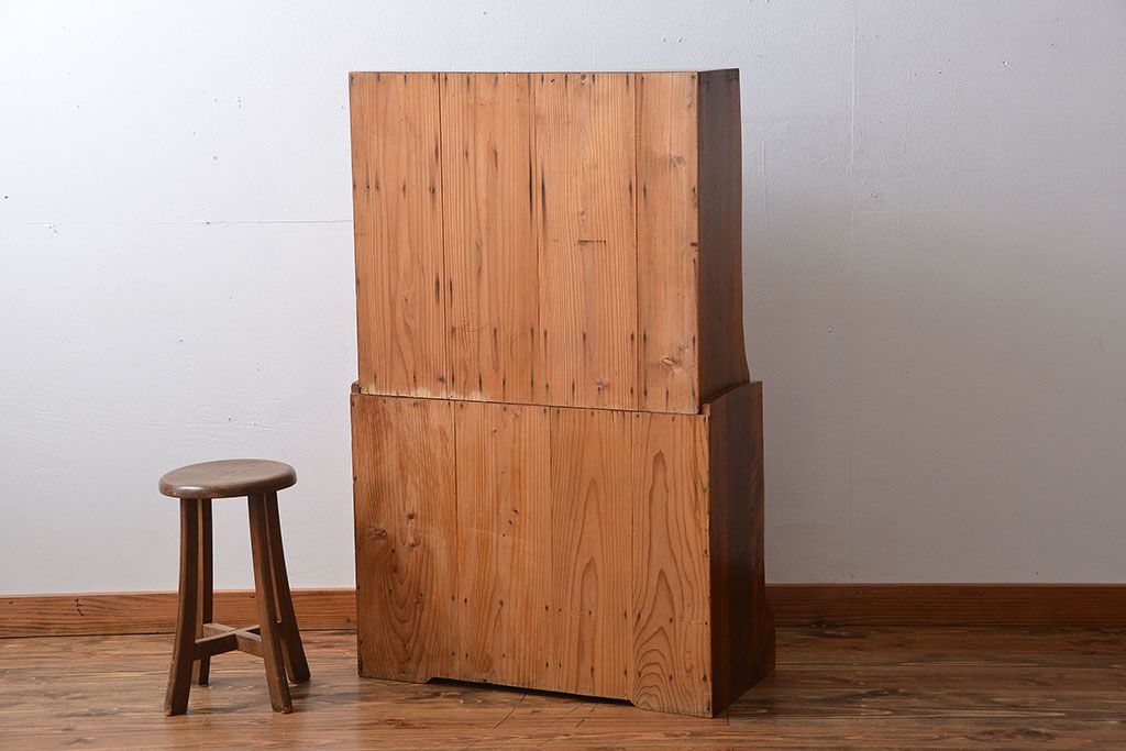 アンティーク家具　古民具・骨董　変わり型!茶箪笥