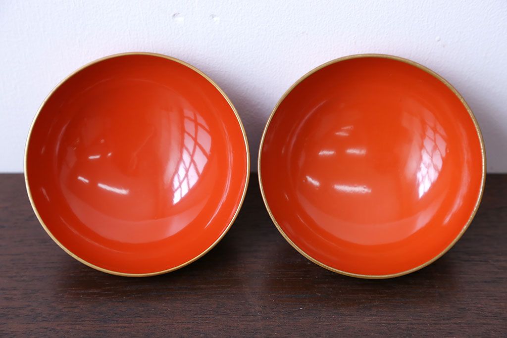 大正〜昭和初期 古い蒔絵の木製お椀 20客(漆器) | ラフジュ工房