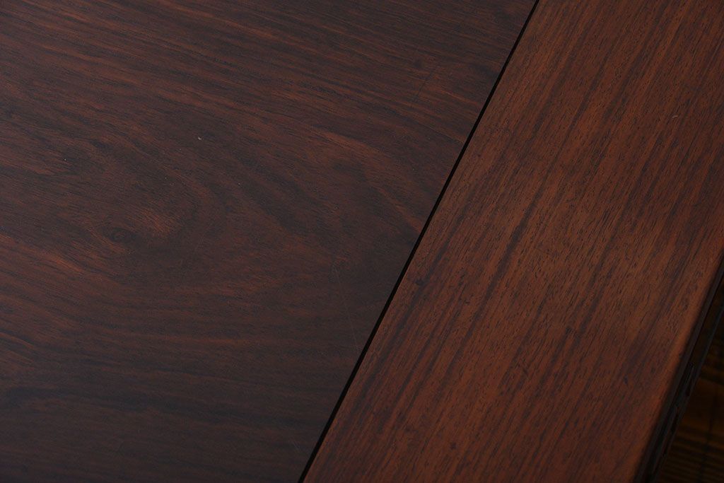 アンティーク家具　時代唐物　重厚な紫檀材座卓
