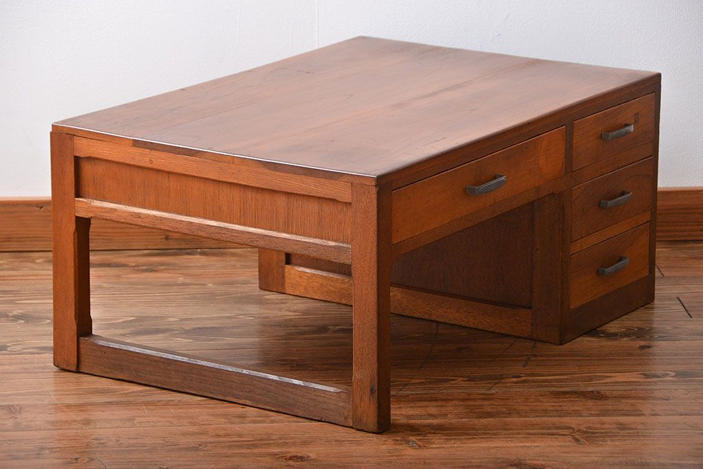 レトロ家具　 昭和レトロ　小さな片袖机