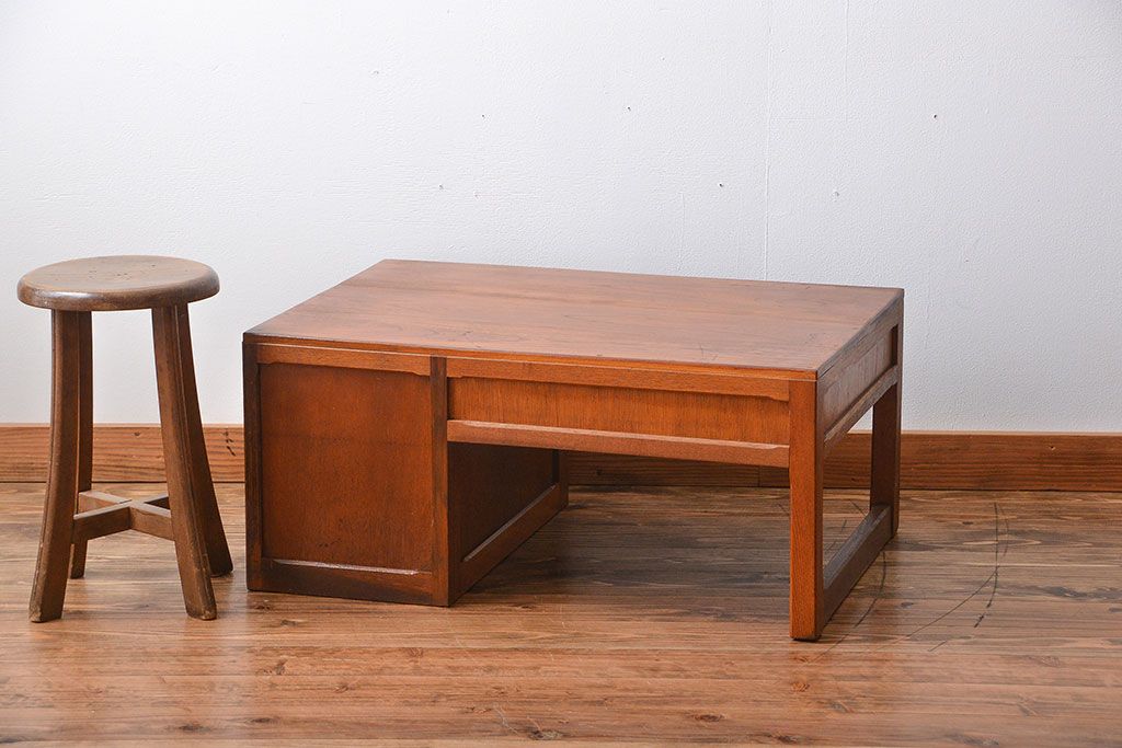 レトロ家具　 昭和レトロ　小さな片袖机