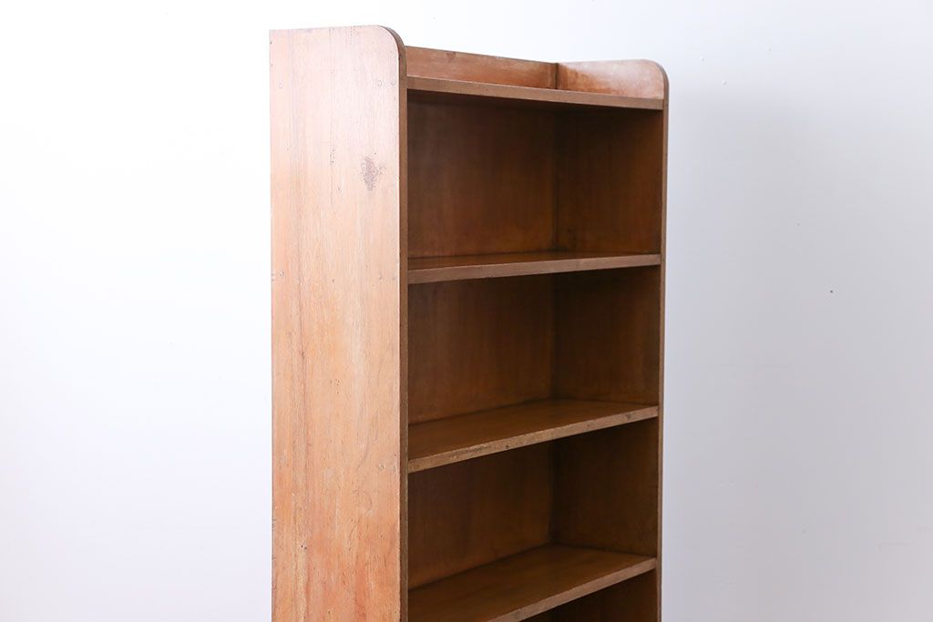 レトロ家具　昭和レトロ　背の高いすっきりとした本棚