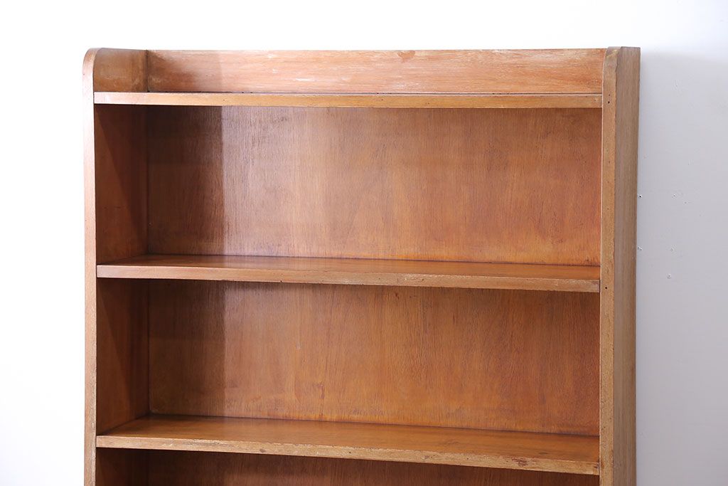レトロ家具　昭和レトロ　背の高いすっきりとした本棚