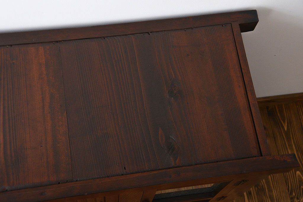 アンティーク家具　古民具・骨董　4尺水屋箪笥サイドボード