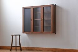 アンティーク家具　黒板付き!お洒落な壁掛けキャビネット