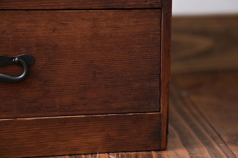 アンティーク家具　大正ロマン　古い木の戸棚