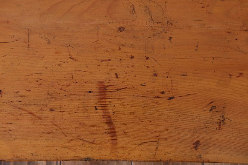 アンティーク家具　古民具・骨董　脚付き!古い木の裁ち板(2)