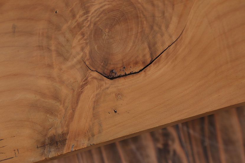 アンティーク家具　古民具・骨董　古い木の脚付き裁ち板(3)