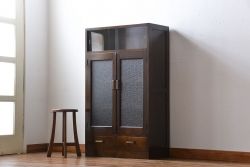 レトロ家具　昭和レトロ　引き出し2杯付き本箱