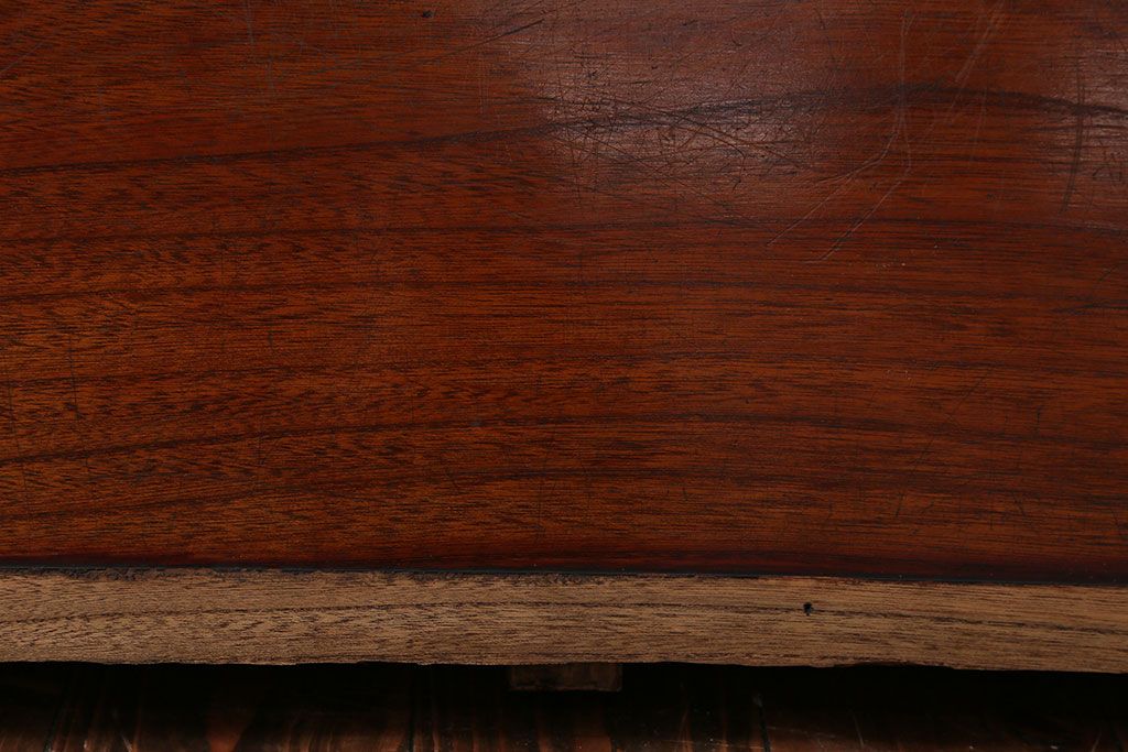 アンティーク家具　 古民家スタイル　漆がきれいな欅の一枚板古材(材料)(2)
