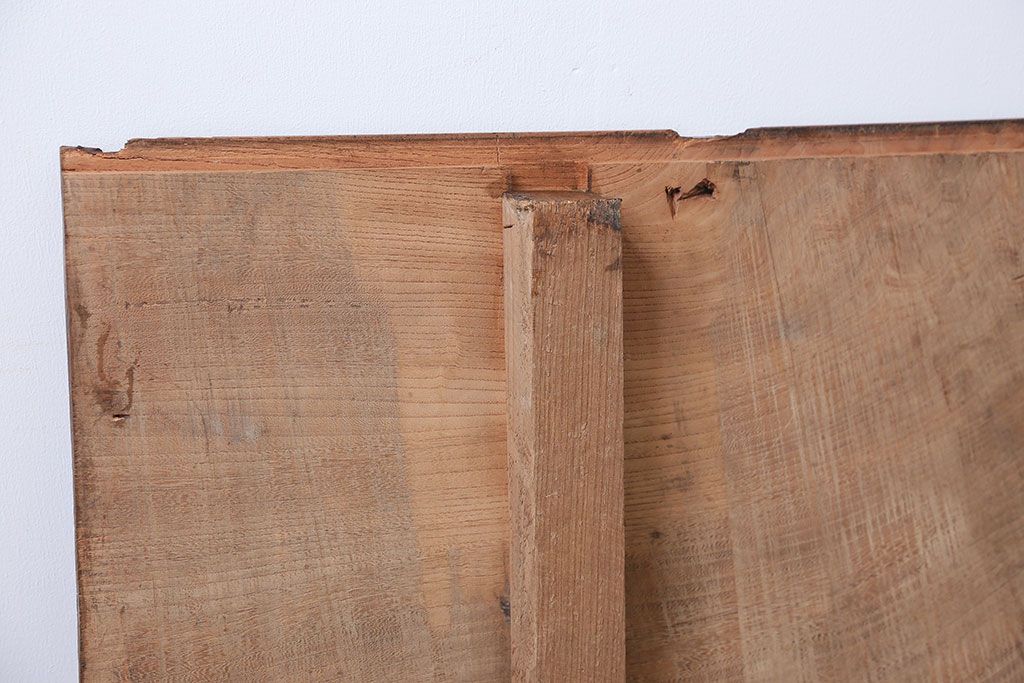 アンティーク家具　古民家スタイル　漆がきれいな欅の一枚板古材(材料)(4)