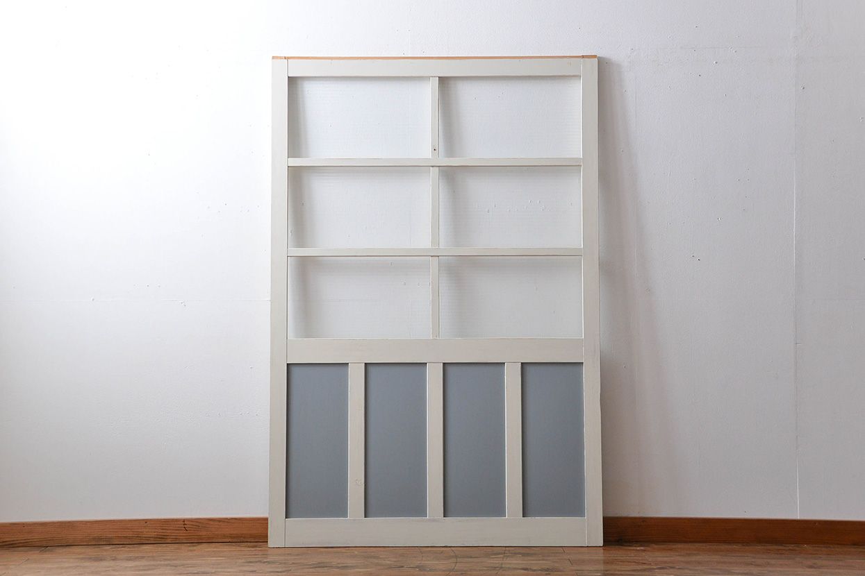 アンティークペイント　大きなガラス戸1枚(建具)