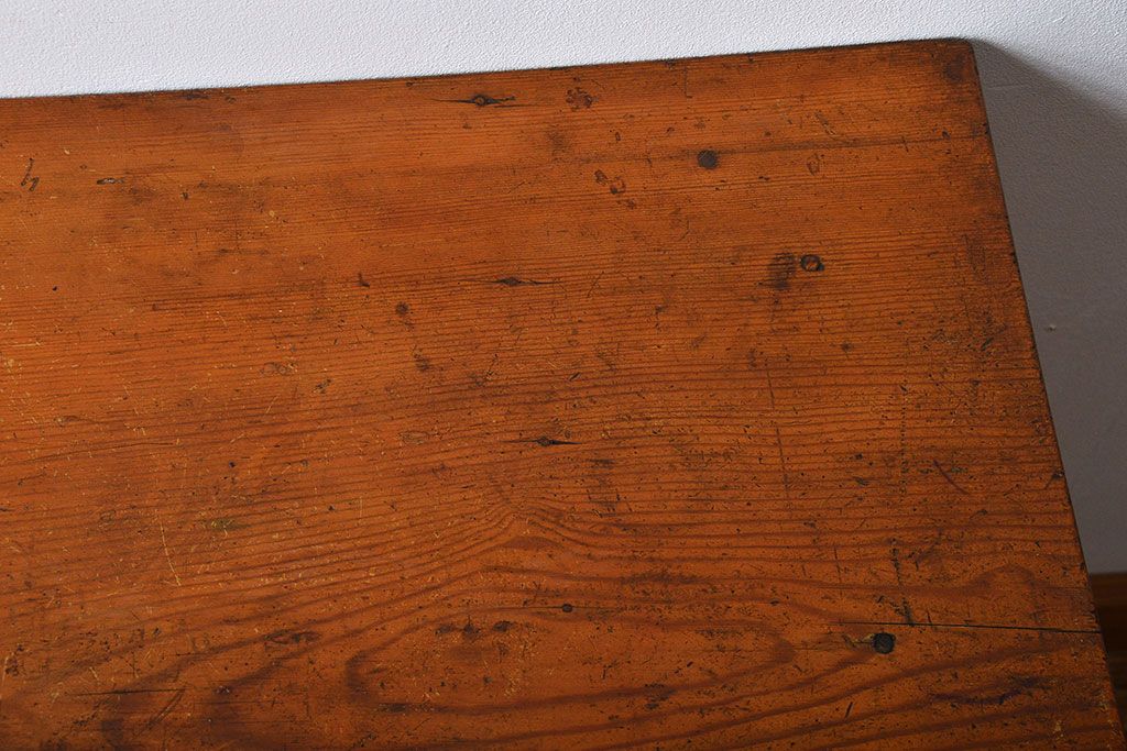 アンティーク家具　古民具・骨董　引き出し付き作業台