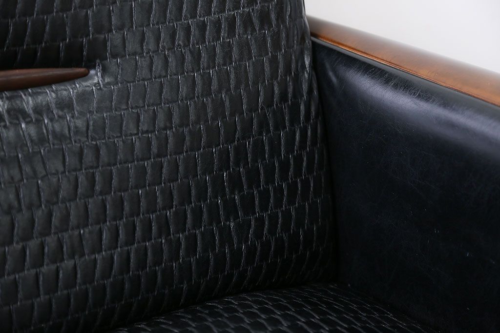 レトロ家具　レトロな3人掛けソファ
