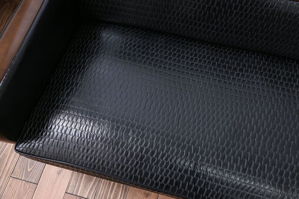 レトロ家具　レトロな3人掛けソファ