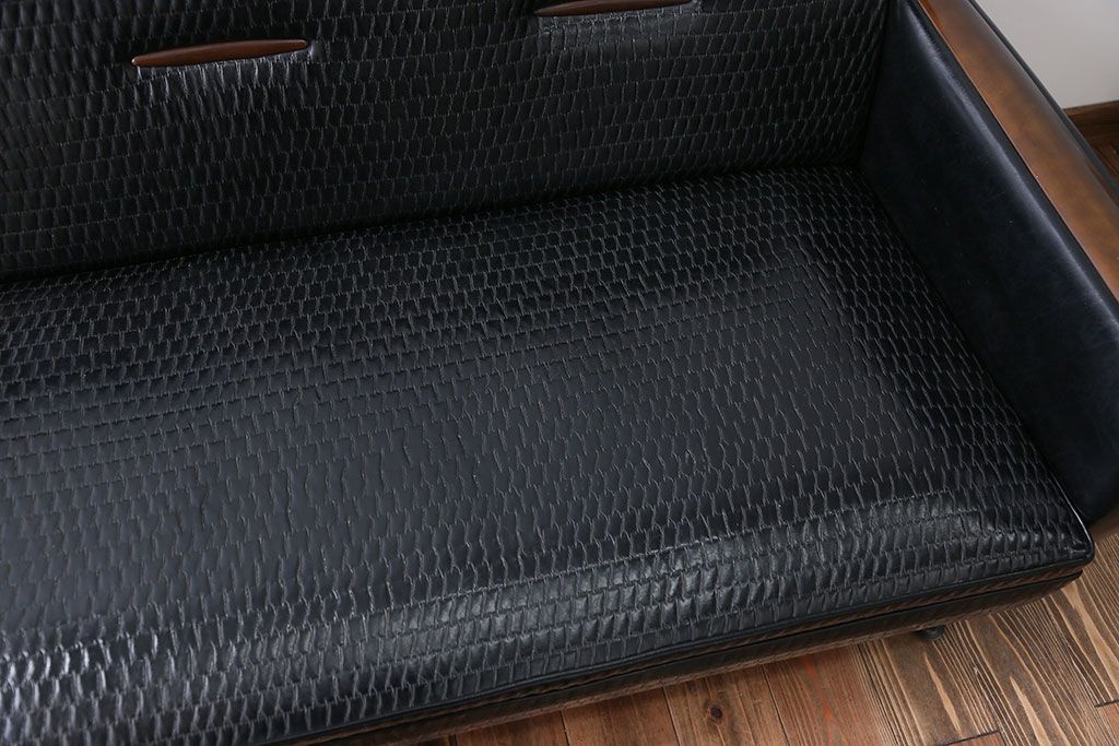 レトロ家具　レトロな3人掛けソファ