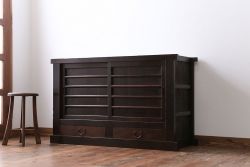 アンティーク家具　京都産　四尺水屋箪笥サイドボード