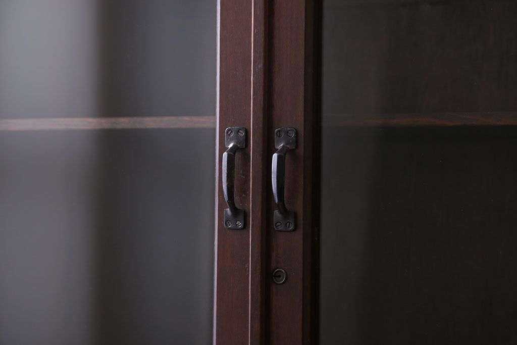 アンティーク家具　前面ナラ材　大きな本箱