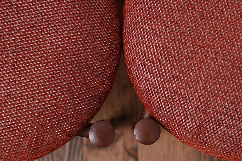 レトロ家具　昭和レトロ　かわいいスツール2脚セット
