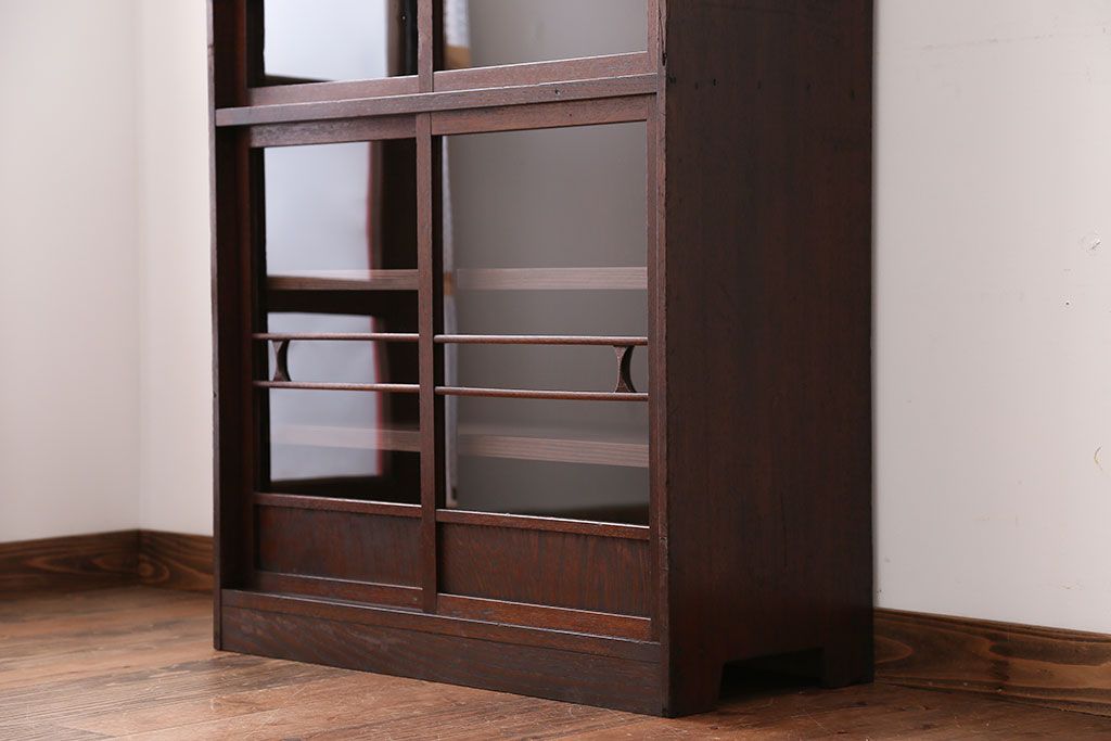 レトロ家具　昭和レトロ　ガラス戸棚