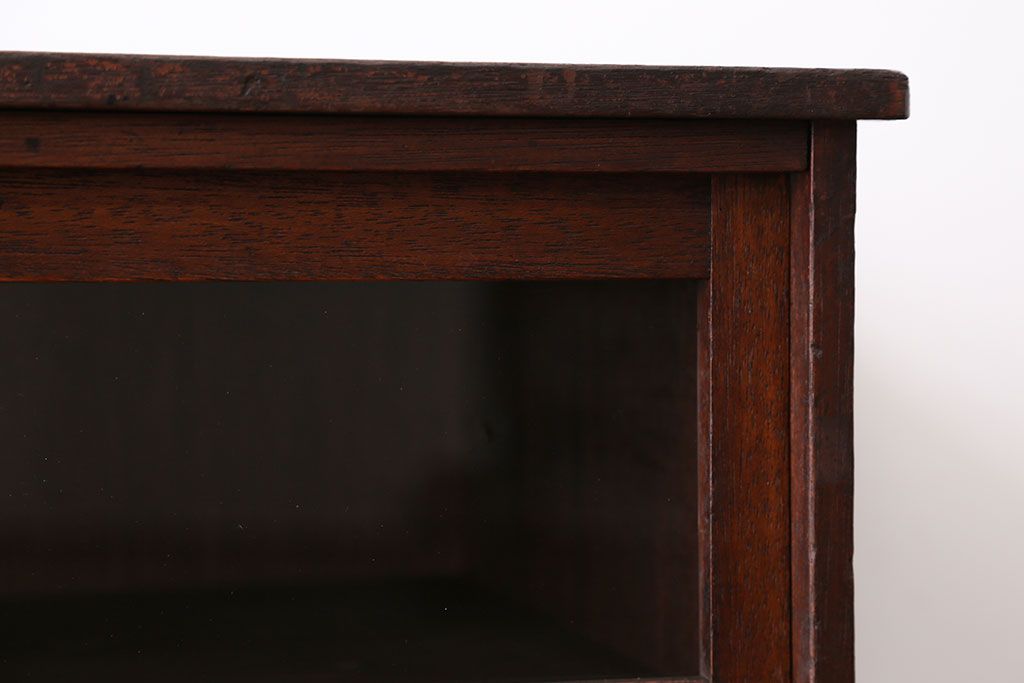 レトロ家具　昭和レトロ　ガラス戸棚