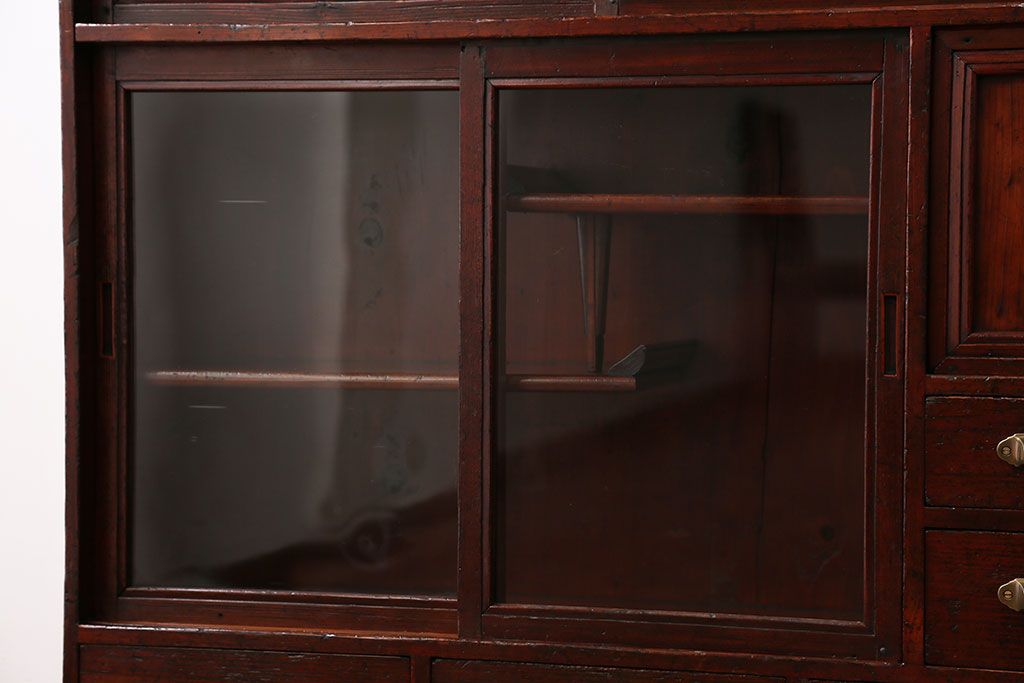 アンティーク家具　古民具・骨董　薄型茶箪笥